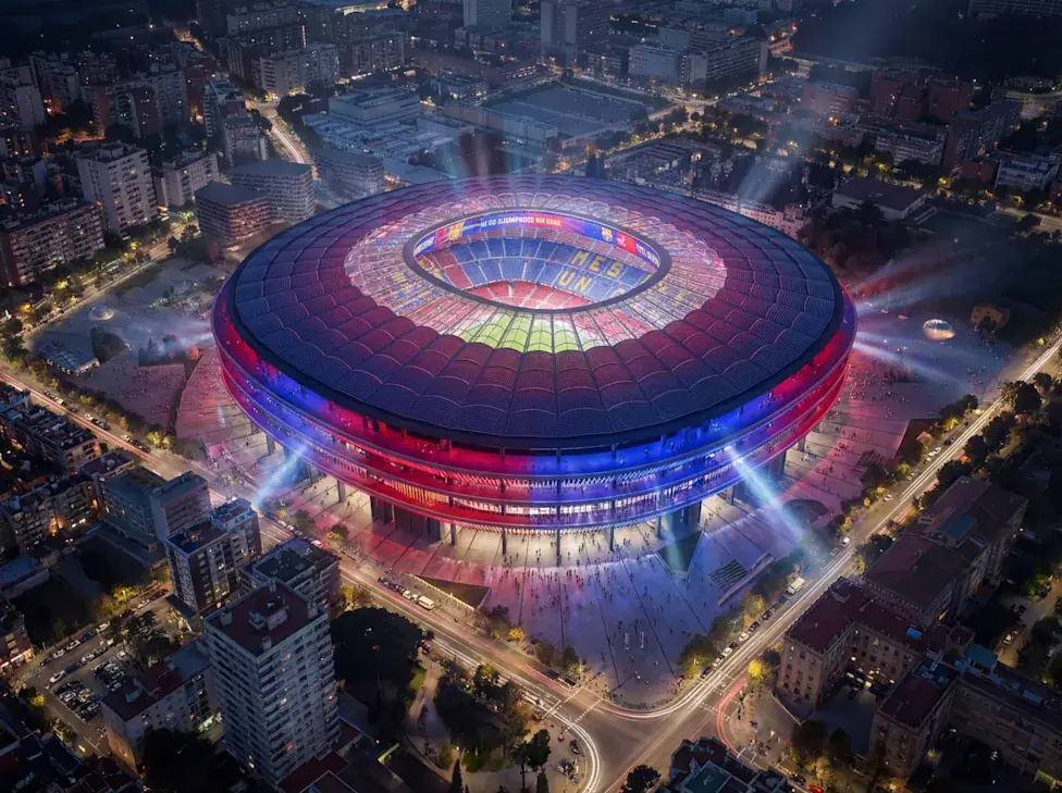 Stadion w mieście Barcelona