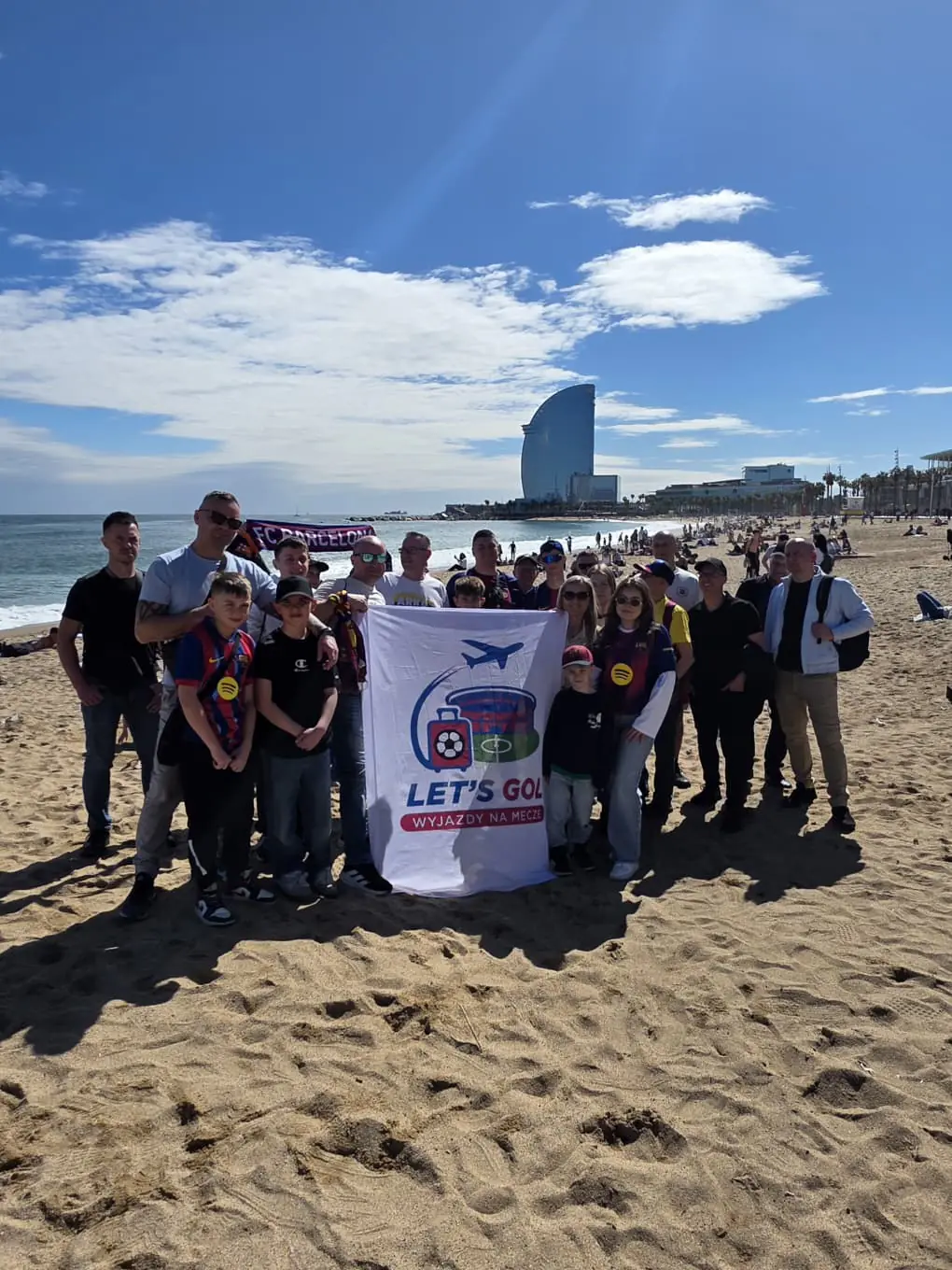Let's Gol na plaży w Barcelonie